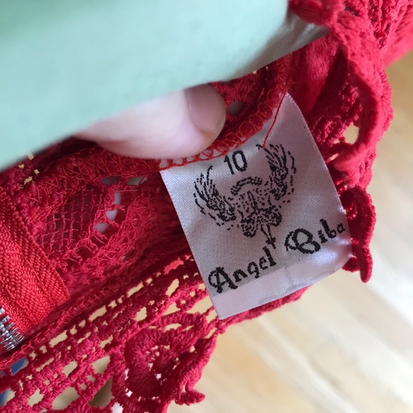 Red Lace Dress - Picture 4 of 4